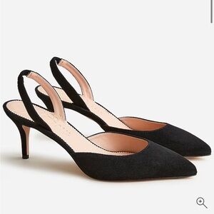 Jcrew Colette slingback pumps in suede